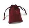 Saco de Veludo Atacado Cordão Saco de Veludo para Joias Saco de Armazenamento para Fones de Ouvido Bolso Grande de Veludo Preto com Cordão