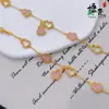 Estilo Igual al Libro Rojo Rosa Retro Diamante de Nácar Calado Calabaza Pulsera Lujo Accesible Moda de Gama Alta Joyería de Mano de Nicho