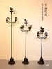 Candelabro de hierro fundido lámpara de aceite antigua retro portavelas medieval B&B hotel sala de té Zen adornos de decoración suave lámpara de pie lámpara de mesa