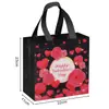 Nueva Bolsa de Regalo para el Día de San Valentín Bolso Pequeño Rosa No Tejido Bolsa para Empaque de Regalo de Perfume Cosméticos Lápiz Labial