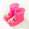 Botas de Lluvia para Niños Antideslizantes Suela Suave Lindo Dibujo Animado de Dinosaurio Forradas de Felpa Cálidas Extraíbles Botas de Lluvia para Hombres, Mujeres, Niños de Edad Media y Mayores