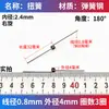 Acero para muelles 0.3-1.0mm resorte de torsión 90/180 grados pasador pequeño rotación de torsión clip de retorno a presión de resorte en forma de V
