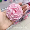 Estilo Coreano Telas de Seda y Satén Flor de Tela Flor de Rollo Rosa Accesorios Florales Accesorios para el Cabello DIY Diademas para Niños Accesorios Florales Pequeños Hechos a Mano Accesorios para Ropa
