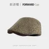 Boné Retro Japonês de Aba Frontal, Boina Bico de Pato Usada ao Contrário para Mulheres, Chapéu Newsboy Simples Versátil para Emagrecer o Rosto, Artista