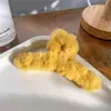 Otoño e Invierno Nuevo Clip de Felpa para Agarrar Estilo Coreano Moderno Elegante Pinza para el Cabello Grande Parte Trasera de la Cabeza Agarre para el Cabello Pinza de Tiburón para el Cabello Accesorios para el Cabello