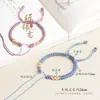 Pulsera Nudo Flor de Durazno Semi-Terminada Hilo de Jade Tejida a Mano Nudo de Diamante Paspartú Hebilla de Seguridad Pulsera de Joyería Dorada y Plateada Cuerda