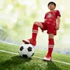 Conjunto de Uniforme de Fútbol Personalizado con Mangas Cortas para Hombres, Mujeres, Adultos y Niños, Uniformes de Equipo de Entrenamiento y Competición Estudiantil con Números Impresos