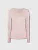 Camiseta Henley de Cuello Redondo de Manga Larga para Mujer, Delgada, Corte Entallado, Cintura Ceñida, Color Sólido, Transpirable, Versátil, Top Básico para el Trabajo