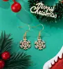 Série de Brincos Personalizados de Natal Transfronteiriços Chapéus de Natal, Pontos de Alce, Árvores de Natal, Bonecos de Gengibre e Outros Brincos Venda por Atacado