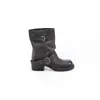 Botas vaqueras occidentales nuevas Otoño/Invierno 2026 para mujer, punta redonda, tacón grueso, caídas, botines cortos, botas tipo jinete adelgazantes con botas para faldas cortas