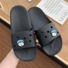 Sandalias de verano para mujer con diseño de avatar pequeño y bonito con un solo personaje y suela suave de EVA para interiores y exteriores.