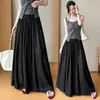 Calça-Saia Plissada com Caimento e Cintura Alta Elástica Amarrada - Novo Estilo Verão 2026 com Design Único e Toque Elegante para Mulheres
