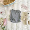 Conjunto para Meninas 2026 Verão Novo Estilo Top Colete com Laço Infantil Conjunto de Duas Peças Saia Xadrez Estilosa para Bebê