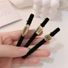 Pinza para el pelo de metal de alta calidad con terciopelo de camelia, pinza de pico de pato vintage, tocado, estilo celebridad de internet, pinza para el flequillo