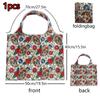 Bolsa de Protección Ambiental Explosiva Transfronteriza Serie de Pinturas Famosas Van Gogh Estrella Bolsa de Compras Plegable de Dibujos Animados Bolsa de Almacenamiento Portátil