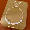 Pulsera Extraíble de Estrella de Zirconia, Pulsera de Lujo Ligero de Nicho de Gama Alta, Fresca y Versátil, Dulce y Elegante Joyería de Mano al por Mayor