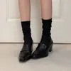 Edição Pele de Ovelha~Estilo Retrô Britânico Moda Preguiçosa para o Trabalho Mocassins Slip-on Versáteis para Mulheres Confortáveis Abertura Profunda Sapatos de Uma Peça