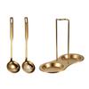 Suporte de Aço Inoxidável Dourado para Colher Escorredora para Restaurante Suporte de Parede para Colher de Sopa para Panela Quente Suporte para Concha de Sopa para terno