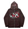 Sudadera con capucha y cremallera larga para hombre, chaqueta con estampado de líneas de moda, deportiva, informal, de secado rápido, transpirable, 2023