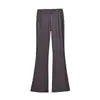 Pantalones Casuales Estilo Dulce y Picante Estilo Blogger de Instagram Bordes Delgados Cintura Baja Elásticos Ligeramente Acampanados Efecto Adelgazante y Alargador de Piernas Largo hasta el Suelo
