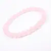 Pulsera de Cristal Natural, Simple de un Solo Círculo con Cuentas Redondas Joyería Transfronteriza, Joyería Estilo Pareja de Ágata Roja, Pulseras de Cristal para la Mano