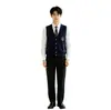 Conjunto de Uniforme Escolar Coreano Estilo Academia Unisex Chaleco de Punto Uniforme Uniforme de Clase Atuendo para Foto de Graduación Performance