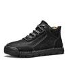 Populares Transfronterizos 2025 Nuevos Zapatos de Hombre Talla Grande 48 Retro Antideslizantes Zapatos de Trabajo para Exteriores Zapatos Casuales de Cuero Botas de Cuero para Hombre