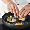 Acero Inoxidable Huevo Frito Juego de 10 Piezas Molde para Huevo Frito de Cocina Gadget Creativo de Múltiples Formas para Huevo Frito Carne Frita Maker de Panqueques