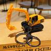 Red de internet aleación minera coche de ingeniería llavero niños creativo colgante para mochila estudiantes amantes pequeños regalos al por mayor
