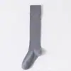 Calcetines Blancos de Becerro para Niños Ins Tendencia Primavera y Verano Nuevos Japoneses Jk Color Sólido Verticales Delgados Rosas Dulces Calcetines de Felpa