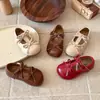 Ins Zapatos pequeños de cuero estilo británico 2026 primavera y otoño nuevo versión coreana zapatos de princesa con lazo para niñas para combinar con faldas
