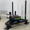 Carrinho de Treino com Trenó Fitness Outdoor Resistência Potência Explosiva Treinamento Carrinho de Empurrar Carrinho de Puxar Suporte de Peso Academia Treino Pessoal Trenó