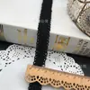 Acessórios com Renda em Estilo Chanel, Fita de Renda Espinha de Peixe Poliéster Preto, Acessórios para Roupas DIY