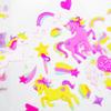 Diario YT con dibujos animados estéreo de espuma y unicornio, pegatinas para máquina de pegatinas, decoración de equipaje, pegatinas para niños