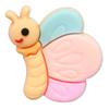 Funda para teléfono con pegamento en crema de insecto de dibujos animados 3D transfronterizo, decoración para horquilla, accesorios DIY, lindo parche de PVC de pegamento suave
