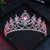Corona de Novia Europea y Americana Tocados de Corona de Princesa con Pedrería Accesorios para el Cabello Estilismo de Boda Vestido Corona de Cumpleaños Regalo de Navidad