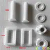 Base de parafuso de assento de vaso sanitário antigo acessórios de tampa de vaso sanitário trava de fundo retangular fixação de montagem inferior porca de fixação haste de parafuso redonda de plástico