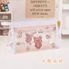 Estuche Transparente de Alta Apariencia y Gran Capacidad para Estudiantes, Bolsa de Papelería Impermeable, Bolsa de Almacenamiento Triangular, Papelería Transparente Impermeable al por Mayor