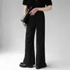 Pantalones de Pierna Ancha Acampanados, Sueltos y Fluidos para Hombre, Versátiles, de Pierna Ancha, Largos hasta el Suelo, Casuales de Seda de Hielo, Modernos