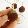 Venta caliente transfronteriza colgante de bellota de bola piezas colgantes de bellota de Navidad cosecha de grano suelto bellota manualidades DIY regalos