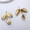Accesorios de Colgante de Flor de Rama Color Conservante Color Cobre Chapado en Oro Materiales para Accesorios de Hanfu, Pasador de Pelo, Adorno de Cabello Hecho a Mano para DIY