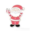 Accesorios de aleación pintados a mano con spray de goteo de aceite transfronterizos Serie de Papá Noel Materiales para joyería hecha a mano con cuentas al por mayor