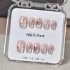 Uñas Portátiles en Caja Transparente al por Mayor para Tiendas Físicas, Parches para Uñas Artísticas, Pegatinas de Uñas Terminadas, Uñas Postizas Removibles