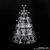 Nueva Torre de Champán de Cinco Pisos Accesorios de Boda Torre de Vino de Plástico Acrílico de Tres Pisos Torre de Champán para Fiesta de Cumpleaños