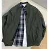Chaqueta de trabajo estilo americano para hombre, nueva marca de moda primavera/otoño 2026, elegante chaqueta con cuello de béisbol, chaqueta deportiva informal de béisbol