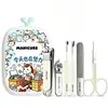 Set de Cortauñas con Graffiti de Fábrica en Stock 6 Piezas Acero Inoxidable Cortauñas Set Completo Caja de Manzana Set de Manicura Transfronterizo