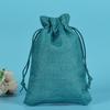 Bolsa de lino con lunares, regalo para fiesta de Navidad, texto de juego, bolsa para empaque de joyería, bolsa para guardar té, audífonos, se puede personalizar