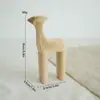 Enfeites de animais em resina estilo nórdico, materiais de pintura DIY em madeira, decoração de mesa para casa, peças decorativas inacabadas