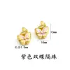 Esmalte Cloisonné Lótus Qianli Jiangshan Deus da Riqueza das Cinco Estradas Contas Redondas Contas Espaçadoras Pulseira DIY Feita à Mão Acessórios para Pulseira