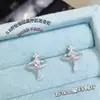 Clavos para Hélice de Oreja de Gota de Agua de Saturno Microincrustados Pendientes de Acero de Titanio Médico Estilo Coreano de Lujo Accesible de Nicho Pendientes para Piercing de Oreja para Mujeres